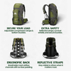 TRAILPRO 50L – Mochila de senderismo con sistema de espalda transpirable y compartimento para zapatos