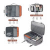 TravelLite Pack – Mochila de viaje compacta con compartimento para zapatos, USB y diseño Croco