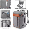 TravelLite Pack – Mochila de viaje compacta con compartimento para zapatos, USB y diseño Croco