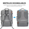 TravelLite Pack – Mochila de viaje compacta con compartimento para zapatos, USB y diseño Croco