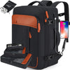 TravelLite Pack – Mochila de viaje compacta con compartimento para zapatos, USB y diseño Croco