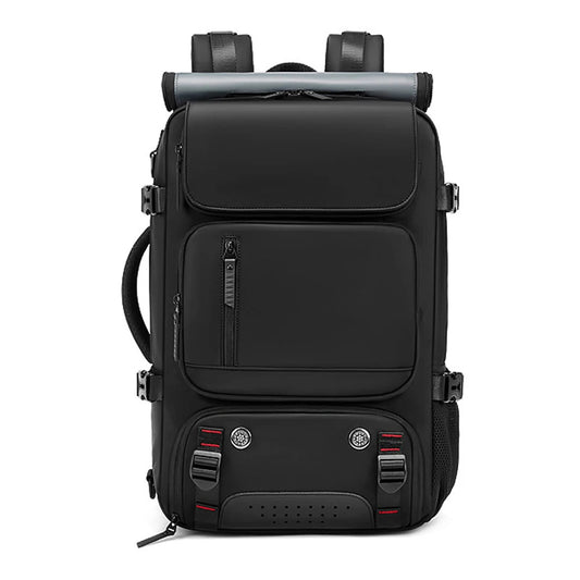 TRAVELMAX Mochila de viaje con puerto USB, compartimento para zapatos y bolsillo antirrobo