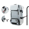 TRAVELMAX Mochila de viaje con puerto USB, compartimento para zapatos y bolsillo antirrobo