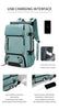 TRAVELMAX Mochila de viaje con puerto USB, compartimento para zapatos y bolsillo antirrobo
