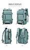 TRAVELMAX Mochila de viaje con puerto USB, compartimento para zapatos y bolsillo antirrobo