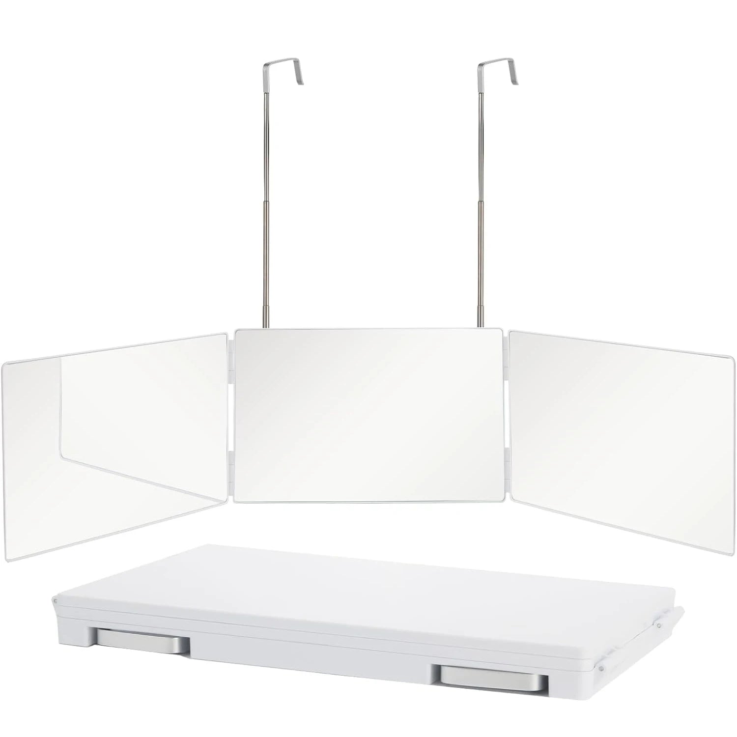 TRIFLEX Specchio – Specchio da styling a 3 vie con ganci regolabili e design pieghevole
