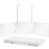 TRIFLEX Specchio – Specchio da styling a 3 vie con ganci regolabili e design pieghevole