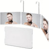 TRIFLEX Specchio – Specchio da styling a 3 vie con ganci regolabili e design pieghevole