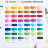 TWINBRUSH – Marker-Set mit zwei Spitzen und 48 satten Alkohol-Tinten zum Skizzieren, Mischen und Schattieren 6