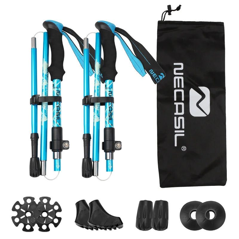 FOLDTREK – Bastones de trekking plegables para mayor estabilidad al caminar