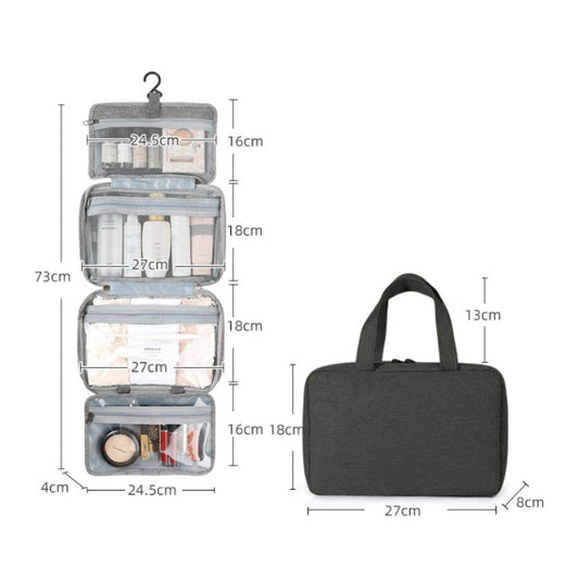 PortaCase – Organisateur de voyage compact pour cosmétiques avec 4 compartiments