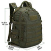 TREKFORCE – Mochila táctica para exteriores con 48L y sistema MOLLE