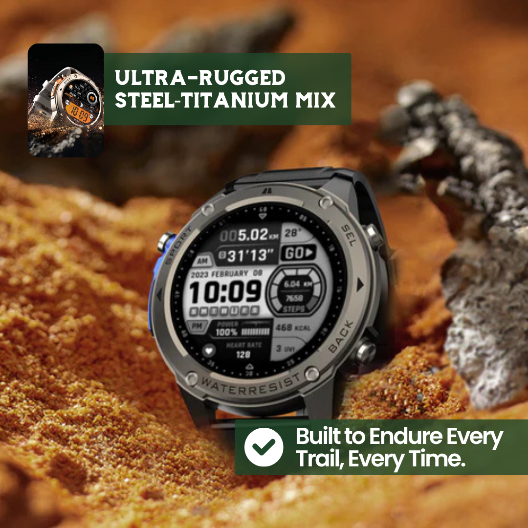 TrekSight X – Reloj inteligente robusto para exteriores con GPS y monitoreo de salud