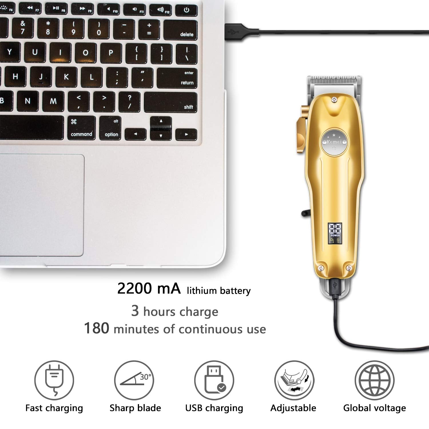 TrimForce Pro 3 | 3-in-1-Haarschneider und Folienrasierer | Kabelloses Präzisions-Pflegeset für Männer | Professioneller Bartschneider 3