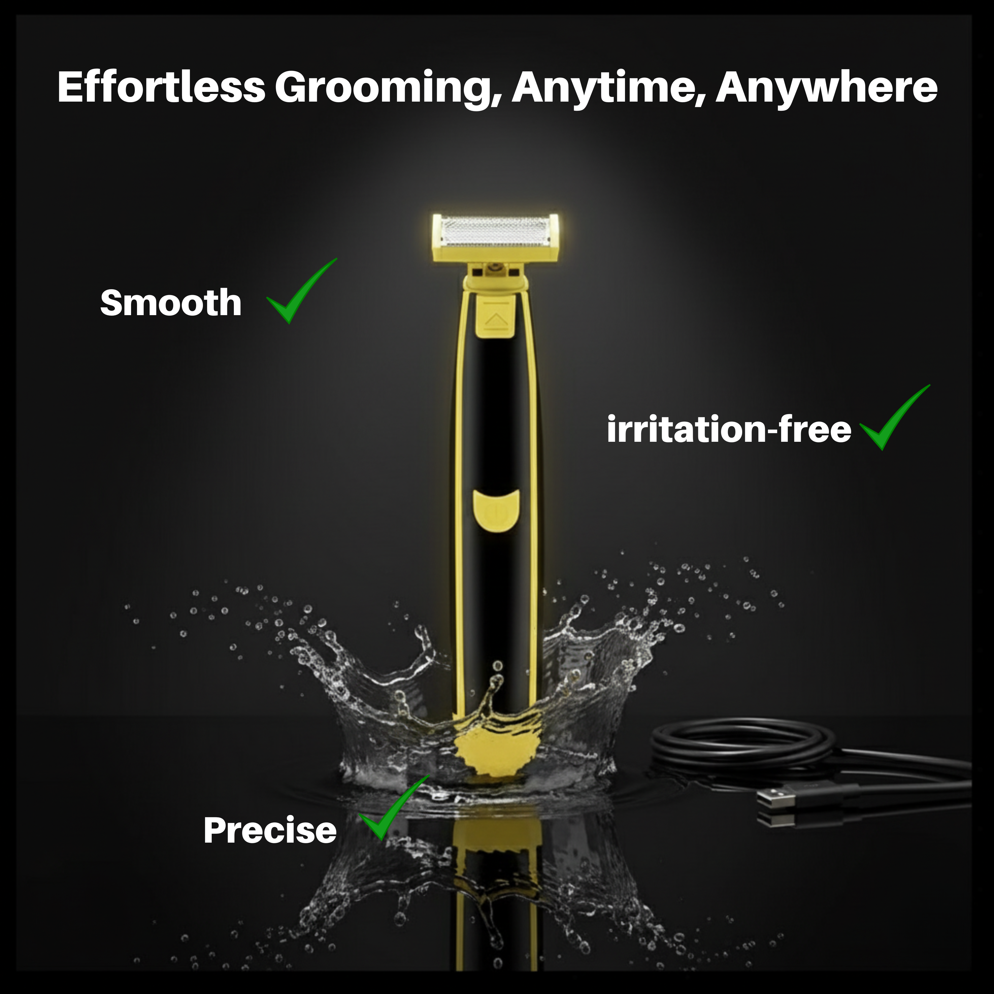 TrimVance Elite Body Groomer | All-in-One-Elektrorasierer für nasse und trockene Anwendung für eine glatte Körperpflege