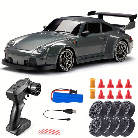Ultimate Drift Racer – Coche RC 1:24 con ruedas LED y tracción en las cuatro ruedas