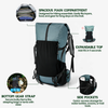 ULTREA PACK – Mochila de aventura ultraligera de 50L con cierre enrollable y nylon ripstop