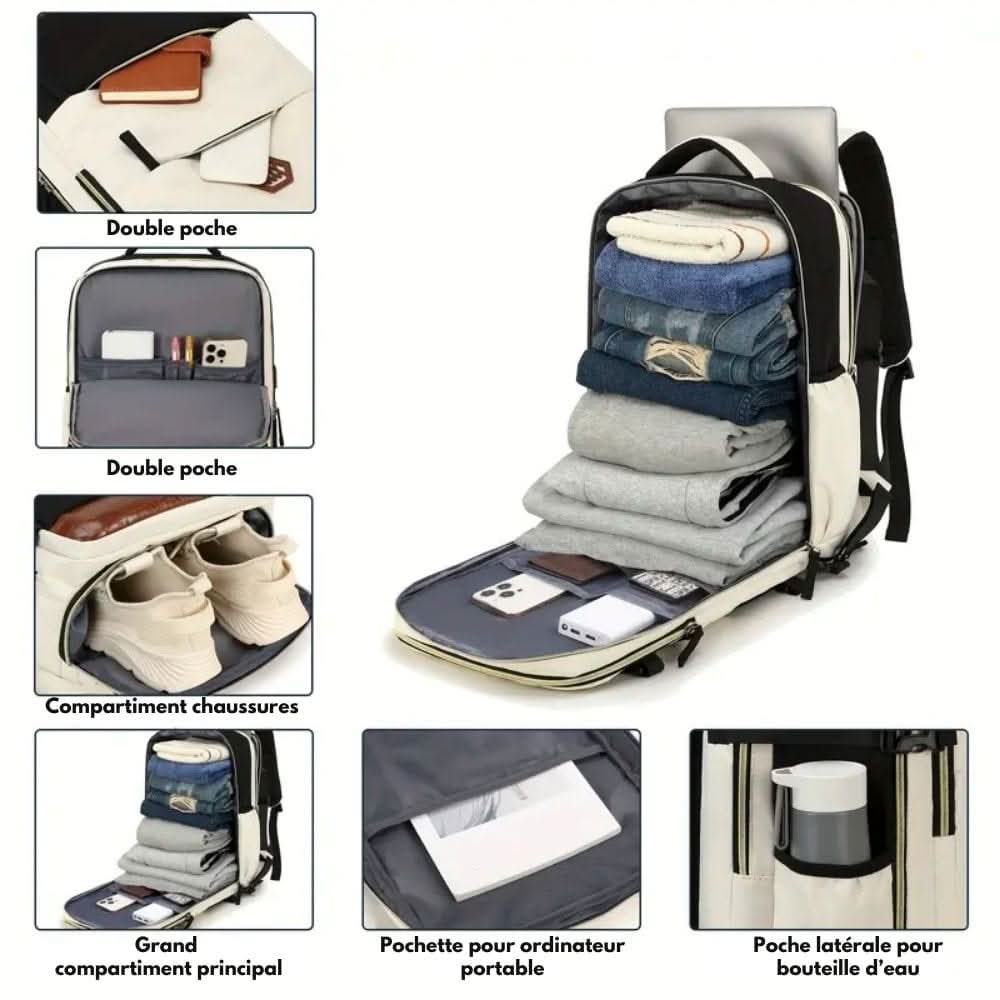 reiserucksack mit schuhfach UrbanFlex Reiserucksack mit Schuhfach Laptop-Schutz – Wohnish