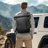Mochila URBANTRAIL Rolltop – Mochila diaria flexible con USB y compartimento para portátil