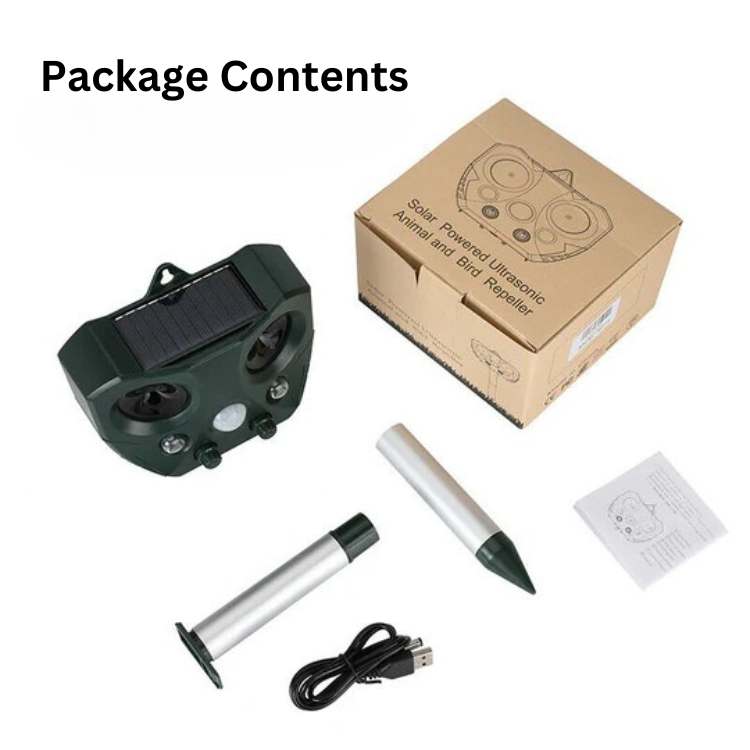 EcoSonic Guard – Repelente ultrasónico para animales para jardín y exteriores