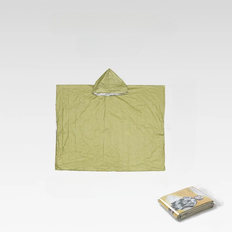 Poncho RainGuard – Poncho de lluvia de emergencia con capucha para protección al aire libre
