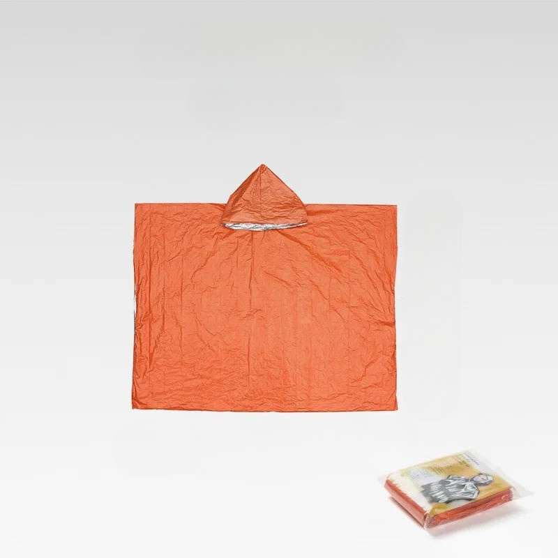 Poncho RainGuard – Poncho de lluvia de emergencia con capucha para protección al aire libre