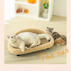 MeowHaven Nest – Stilvolles Katzenbett mit Kratzfläche & Kuschelkissen