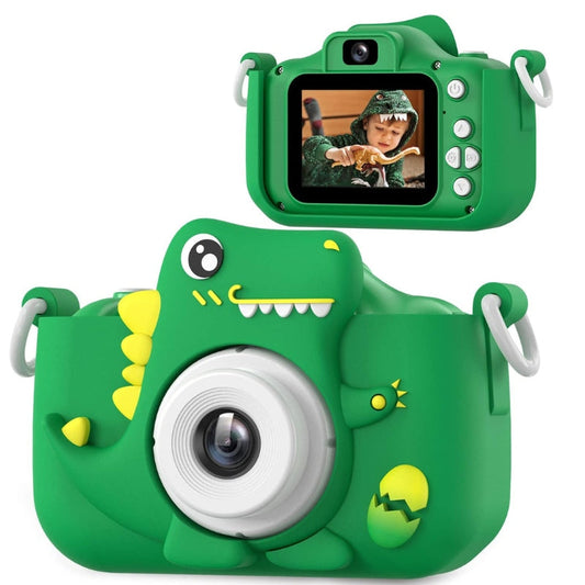 PhotoDino – Kindercamera in dinosaurusdesign met 1080p HD & selfie-functie