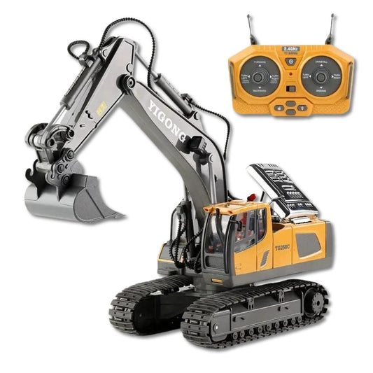 RC GRAAFMACHINE PRO – Afstandsbediende graafmachine met 11 functies voor een realistisch bouwterreingevoel