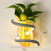 VASELUX – Wandleuchte aus Holz mit integrierter LED & dekorativer Vase 8