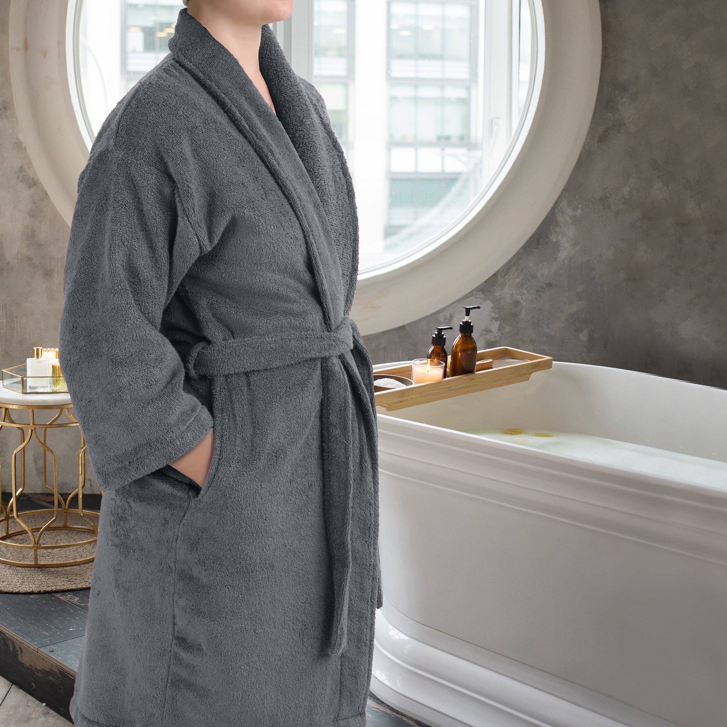 Serenique Spa Baumwollbademantel – Luxus & Komfort für Zuhause