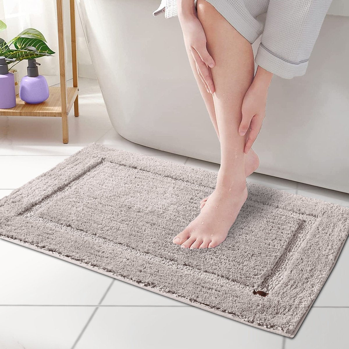 Aurelisse SoftStep Matte | Weiche & Rutschfeste Bodenmatte | Schnell trocknend & Pflegeleicht | Für Bad, Küche & Wohnräume