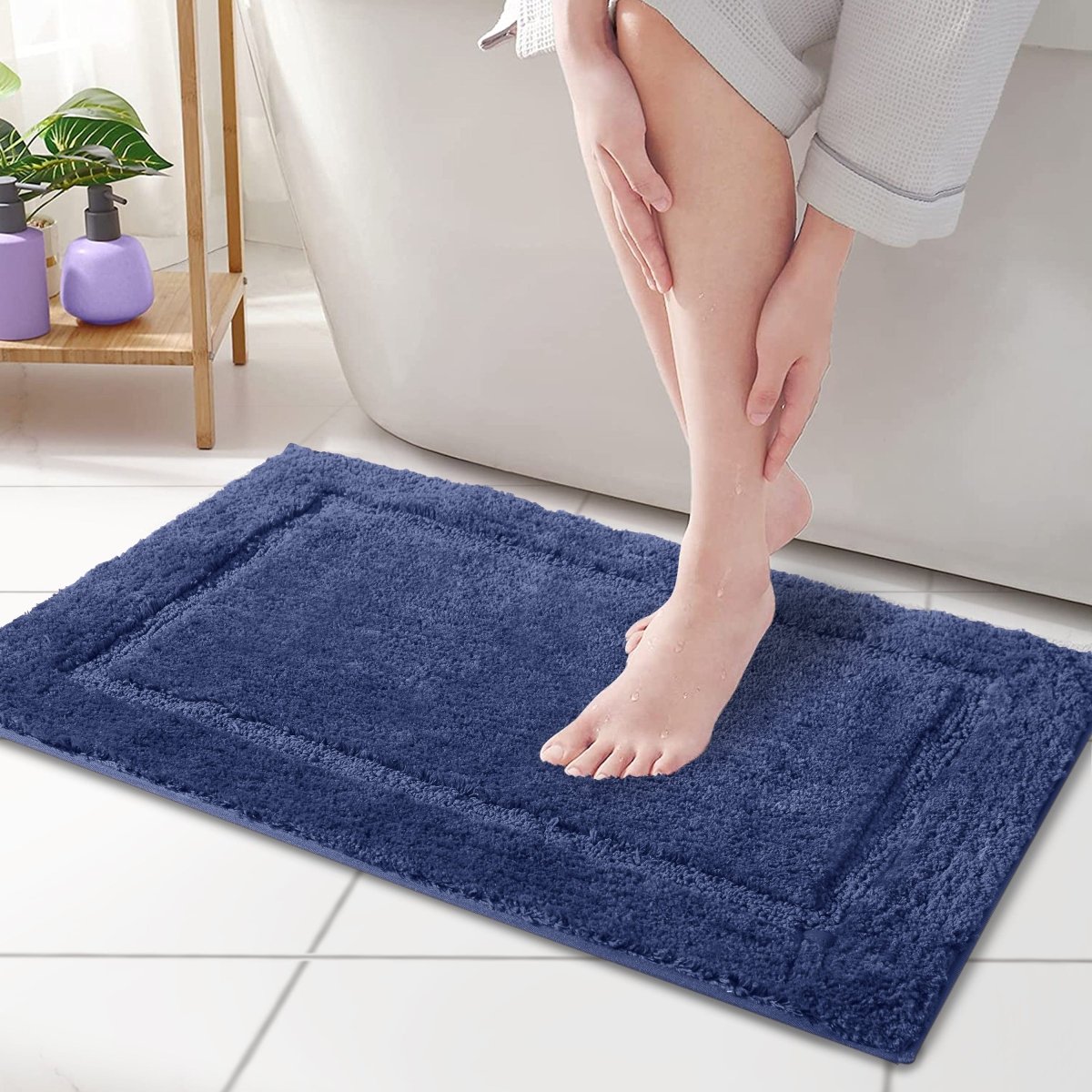 Aurelisse SoftStep Matte | Weiche & Rutschfeste Bodenmatte | Schnell trocknend & Pflegeleicht | Für Bad, Küche & Wohnräume