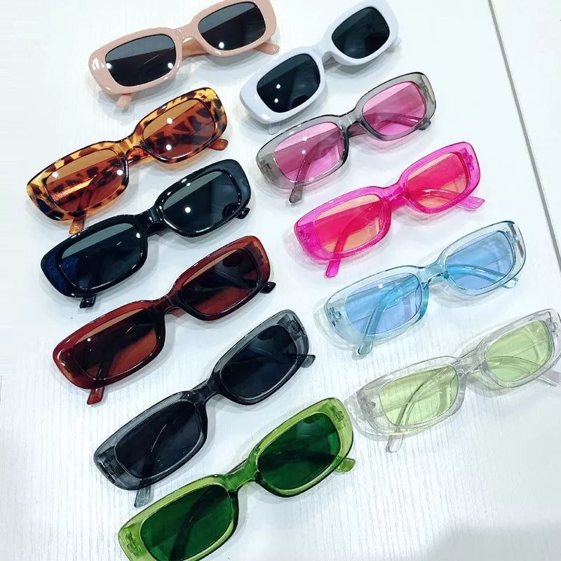 Vintage Shade – Lunettes de soleil rectangulaires pour femmes au style rétro avec protection UV400