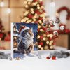 Vintage-Katzen-Adventskalender – 24-tägiger Weihnachts-Countdown mit Acryl-Ornamenten 0