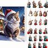 Vintage-Katzen-Adventskalender – 24-tägiger Weihnachts-Countdown mit Acryl-Ornamenten 1
