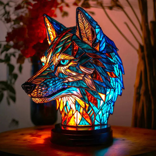 VitraFauna Lampada d'Arte – Lampada da tavolo artistica con motivo animale per accenti di stile raffinato