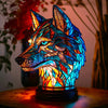 VitraFauna Lampe d'art – Lampe de table artistique avec motif animalier pour des accents élégants