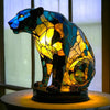 VitraFauna Lampe d'art – Lampe de table artistique avec motif animalier pour des accents élégants
