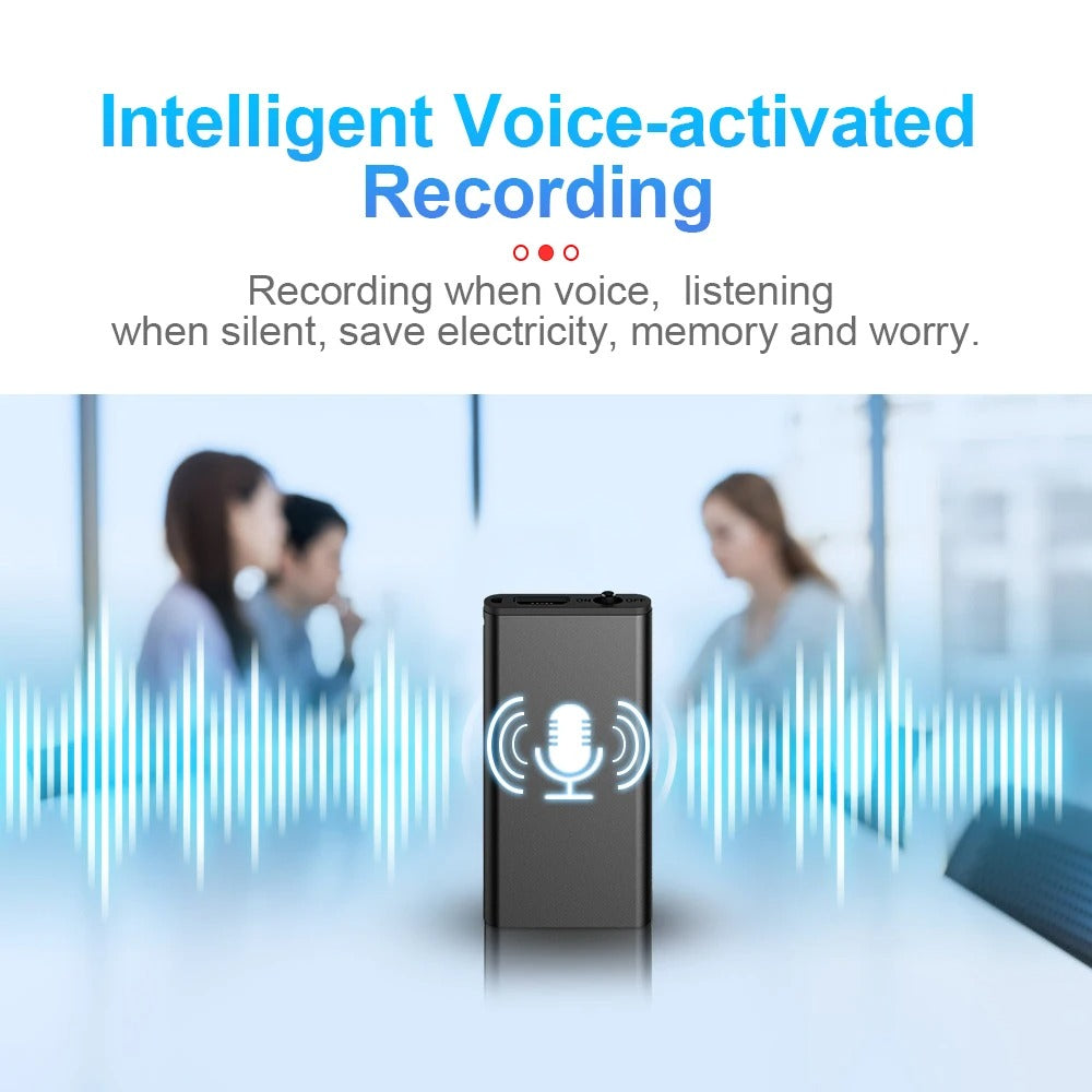 VoiceNote Mini – Ultraleichtes Diktiergerät mit Sprachaktivierung & 32 GB Speicher