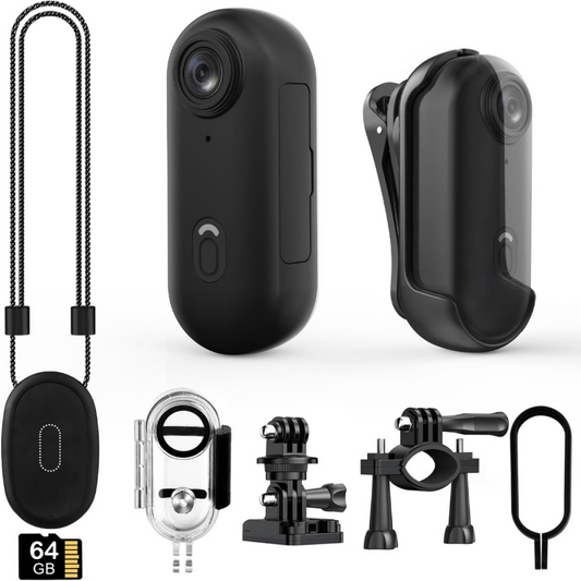 WAVECAM Pro – 4K wasserdichtes Action-Kamera-Paket mit Halterungen und SD-Karte 0