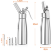 WHIPTRON – 500-ml-Sahnespender aus Aluminium mit 3 Düsen 6