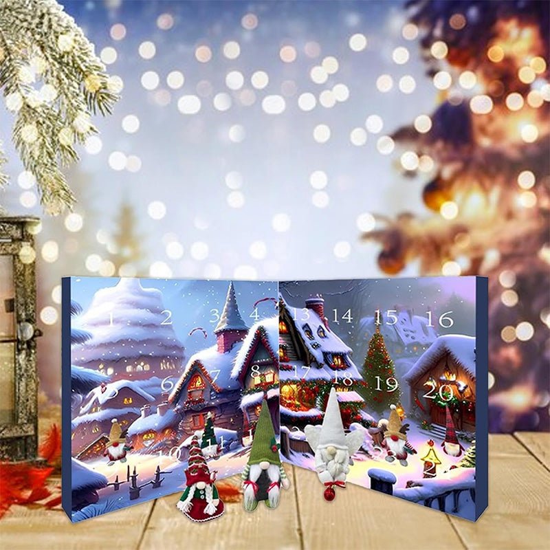 GNOMARIA 2025 – Calendario de adviento de duendes de peluche hechos a mano para una alegre Navidad festiva