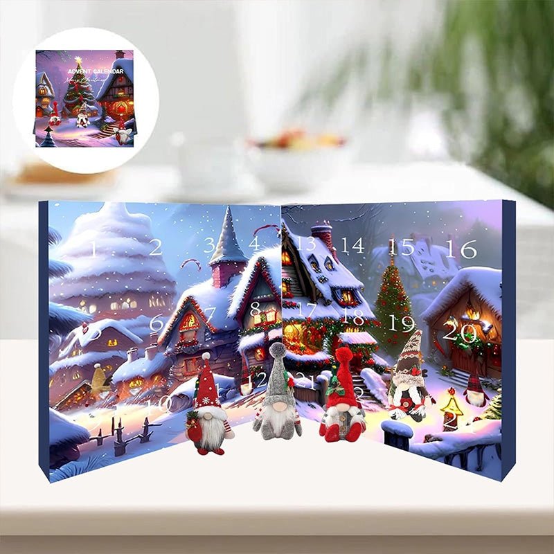 GNOMARIA 2025 – Calendario de adviento de duendes de peluche hechos a mano para una alegre Navidad festiva