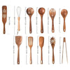 WoodChef – Set di 11 utensili da cucina in legno resistente al calore