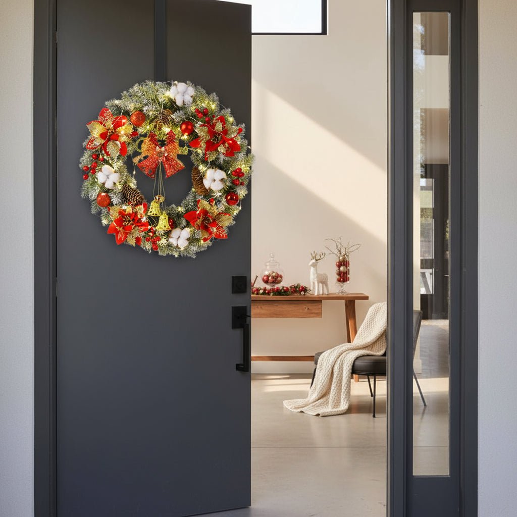 WREATHBELL – Weihnachts-LED-Kranz mit Glocken und Ornamenten für weihnachtliche Stimmung 5