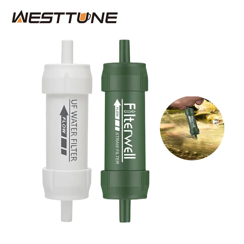 Westtune Paille Filtrante à Eau – Mini Filtre à Eau Portable pour Camping & Randonnée