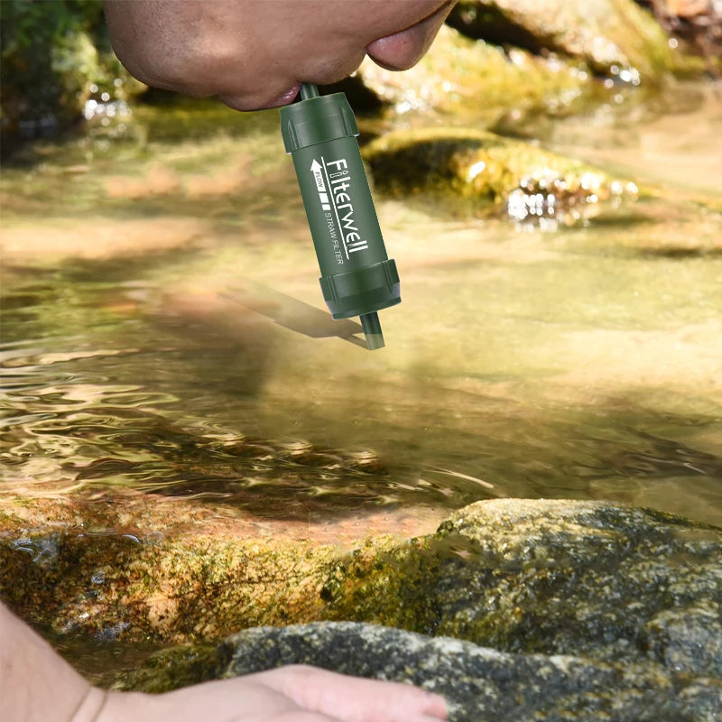 Westtune Paille Filtrante à Eau – Mini Filtre à Eau Portable pour Camping & Randonnée