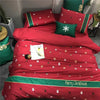 Winterpercale - Weihnachtsbettbezug-Set aus 100 % Ägyptischer Baumwolle, Atmungsaktiv & Hypoallergen 1