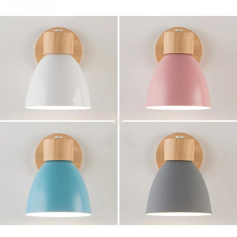 YADIEL LAMPADA DA PARETE – Lampada da parete nordica in legno con interruttore a tirante